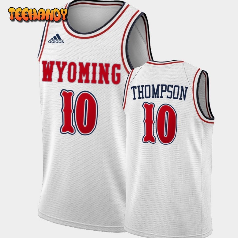 Men’s Wyoming Cowboys Hunter Thompson White One Wyoming Alternate Jersey