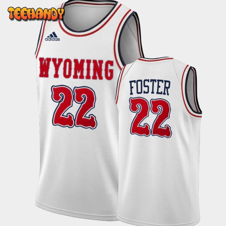 Men’s Wyoming Cowboys Kenny Foster White One Wyoming Alternate Jersey