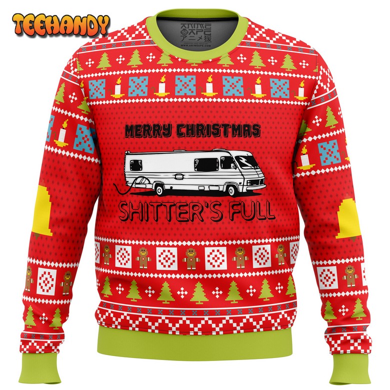 Merry Christmas Shitter’s Full Ugly Christmas Sweater