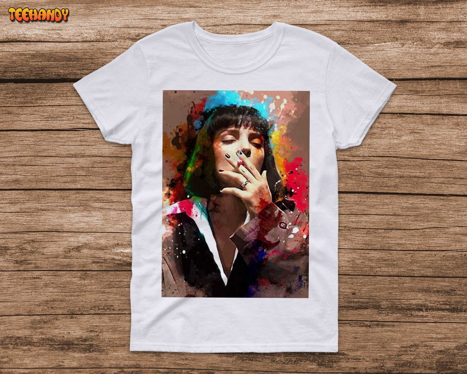 Mia Wallace T-Shirt  Funny Uma Thurman Pulp Fiction Actress Retro T Shirt