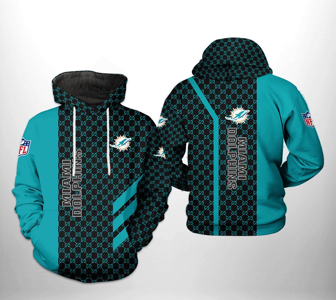 Miami Dolphins NFL 3D Printed Hoodie Zipper Hoodie