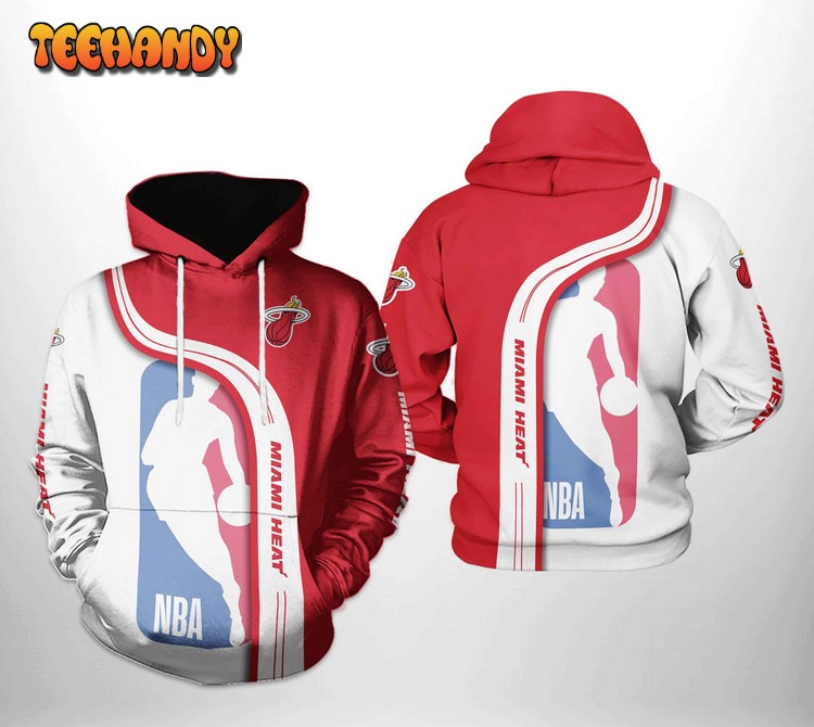 Miami Heat NBA Team 3D Printed Hoodie Zipper Hoodie