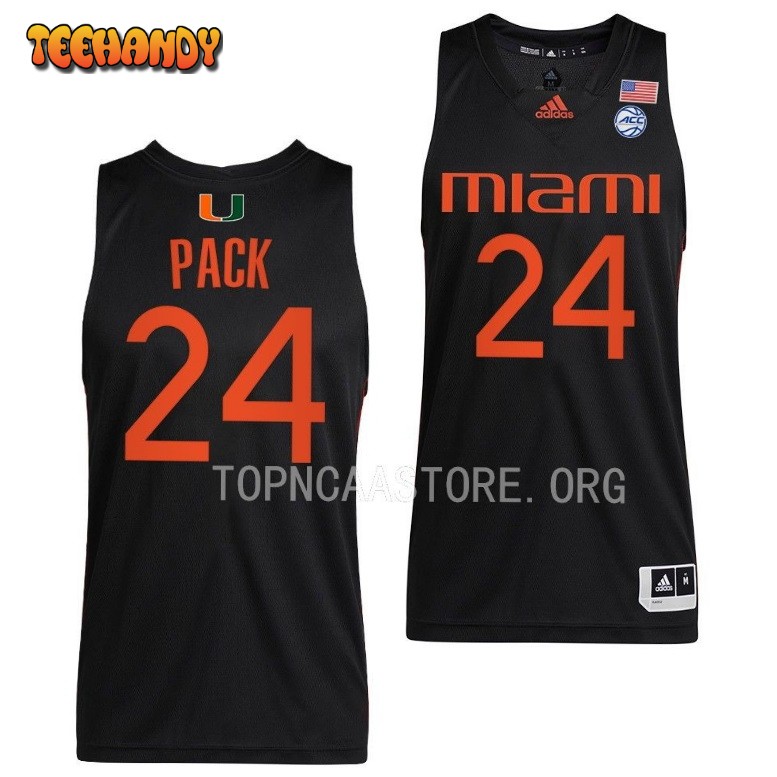 Miami Hurricanes Nijel Pack Black Alternate College Basketball Jersey