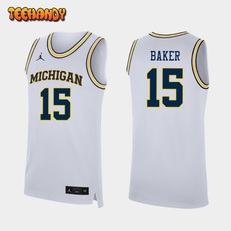 Michigan Wolverines Joey Baker White College Basketball Jersey