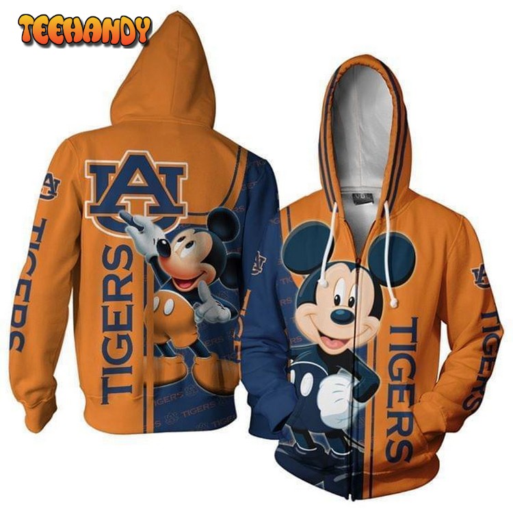 Mickey 3D Printed Hoodie Zipper Hoodie