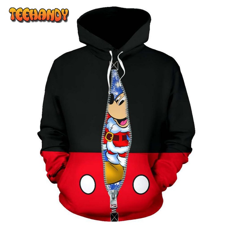 Mickey Hidden Santa Christmas Gift 3D Printed Hoodie