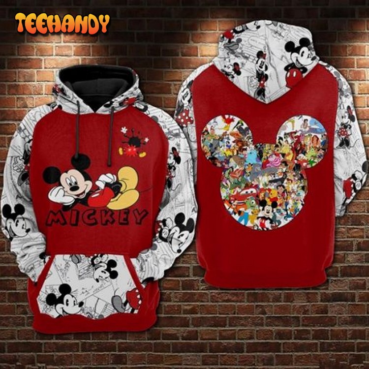 Mickey Lover 3D Printed Hoodie Zipper Hoodie