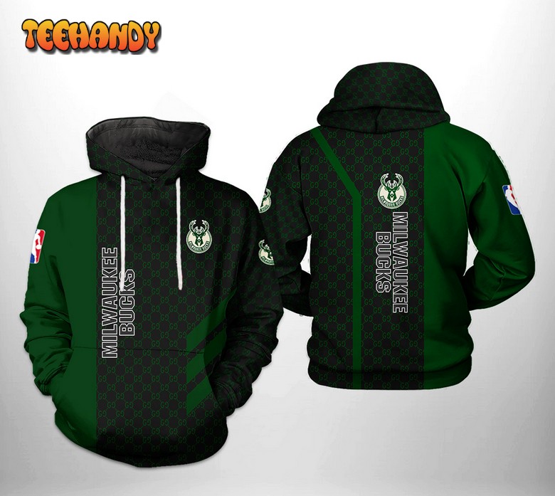 Milwaukee Bucks NBA 3D Printed Hoodie Zipper Hoodie