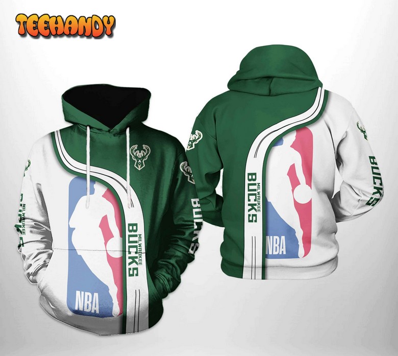 Milwaukee Bucks NBA Team 3D Printed Hoodie Zipper Hoodie