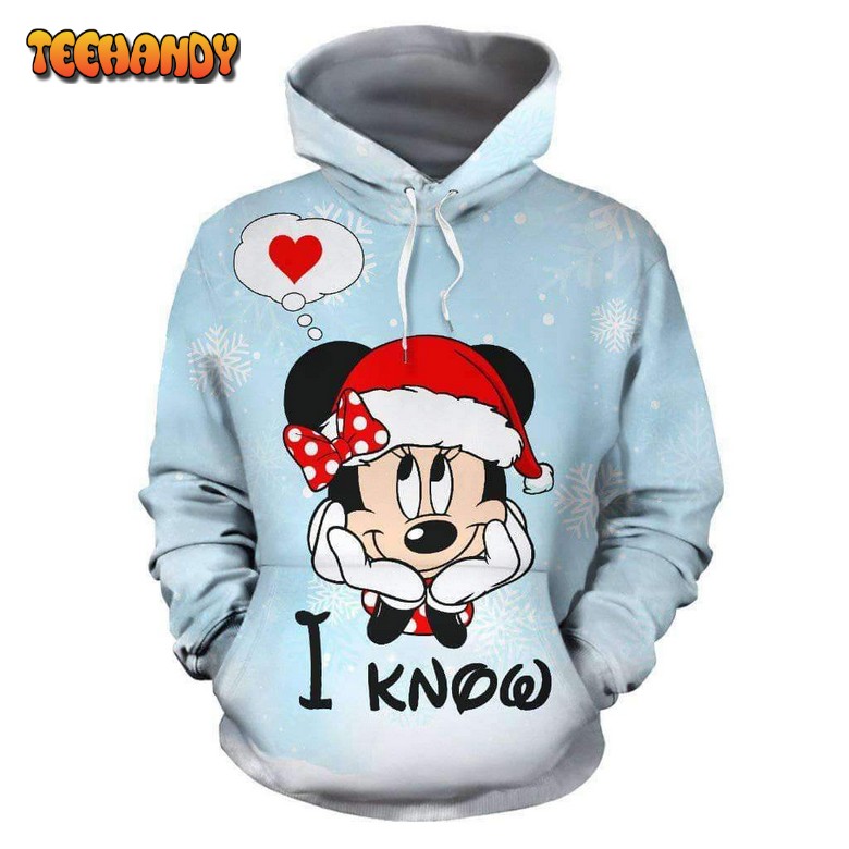 Minnie I Know 3D Printed Hoodie Zipper Hoodie