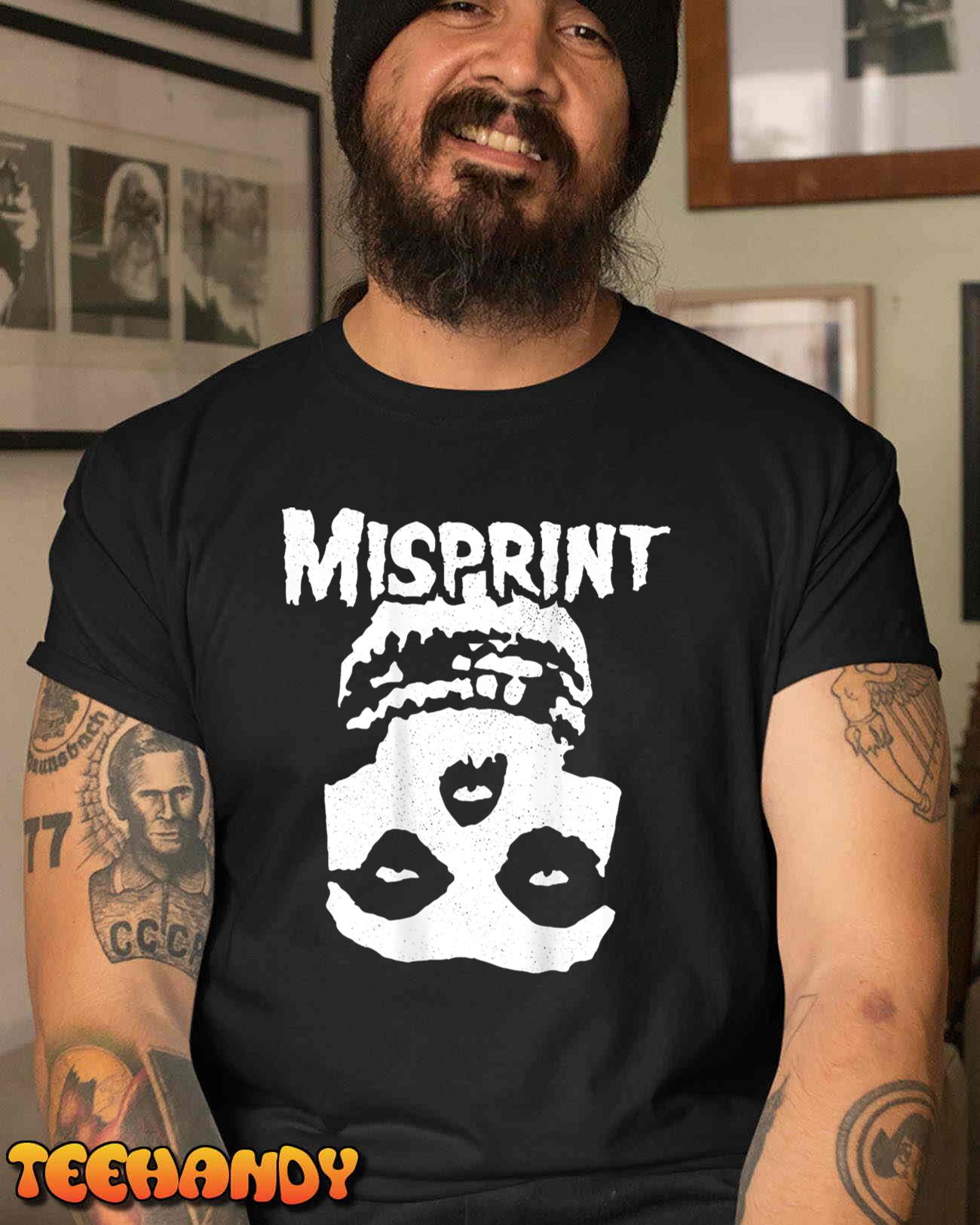 Misprint Skull Unisex T Shirt