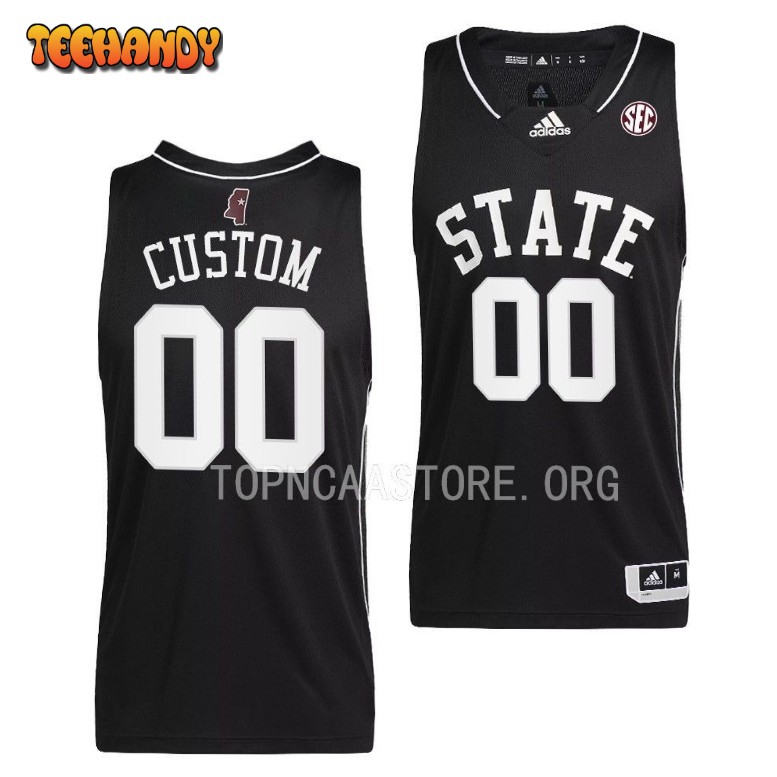 Mississippi State Bulldogs Custom Black College Basketball Jersey