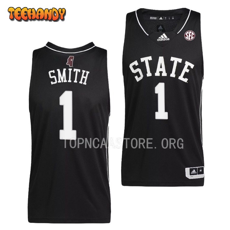 Mississippi State Bulldogs Tolu Smith Black College Basketball Jersey