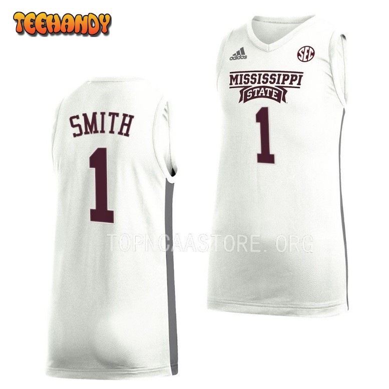 Mississippi State Bulldogs Tolu Smith White College Basketball Jersey