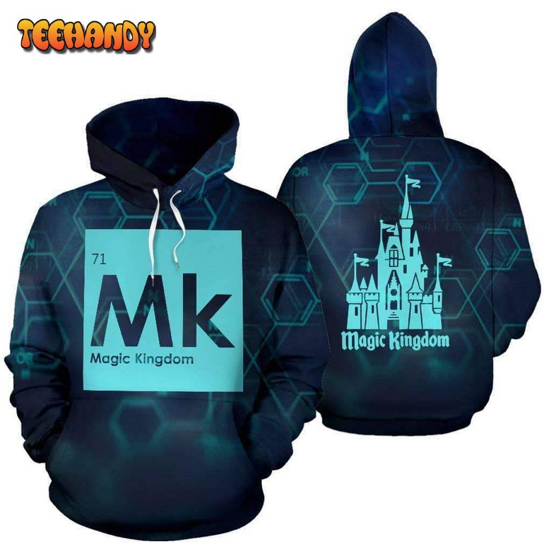 MK The Magic Kingdom 3D Printed Hoodie Zipper Hoodie