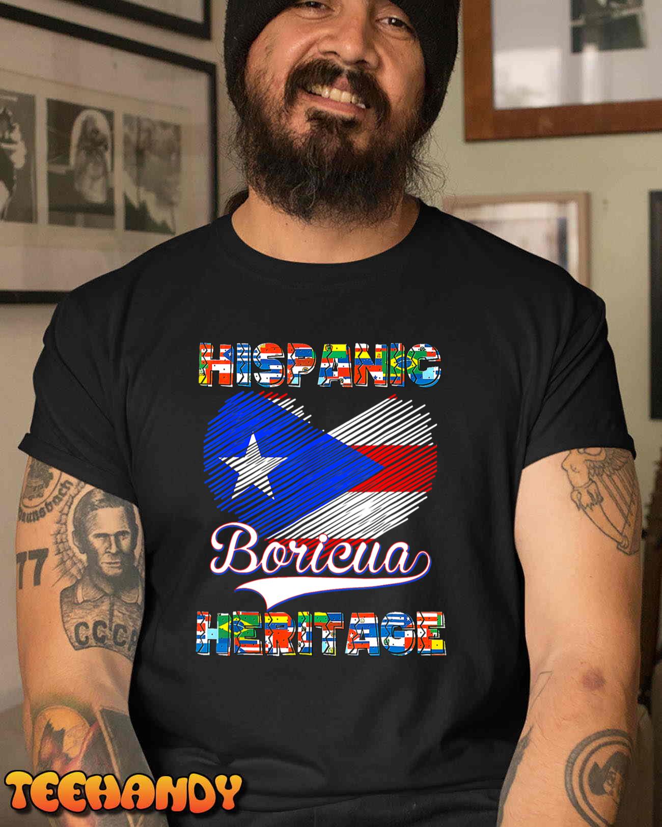 National Hispanic Heritage Month Puerto Rico Flag Boricua Unisex T-Shirt