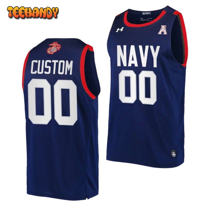 Navy Midshipmen Custom 2022 Fly Navy USMC Semper Fi Navy Jersey