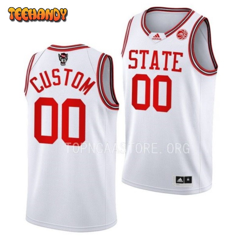 NC State Wolfpack Custom White 1983 Throwback College Basketball Jersey