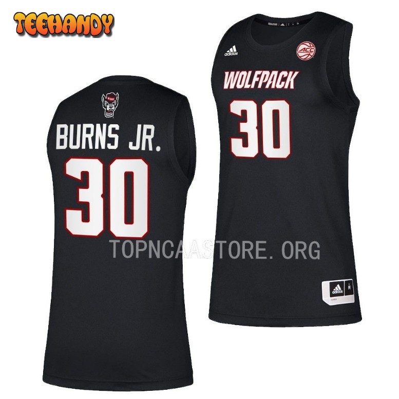 NC State Wolfpack D.J. Burns Jr. 2023 Black College Basketball Jersey