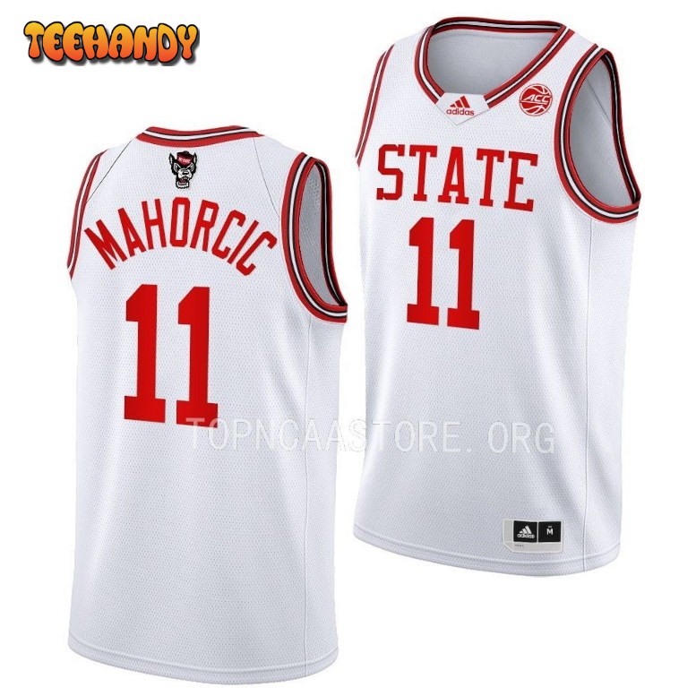 NC State Wolfpack Dusan Mahorcic White 1983 Throwback College Jersey