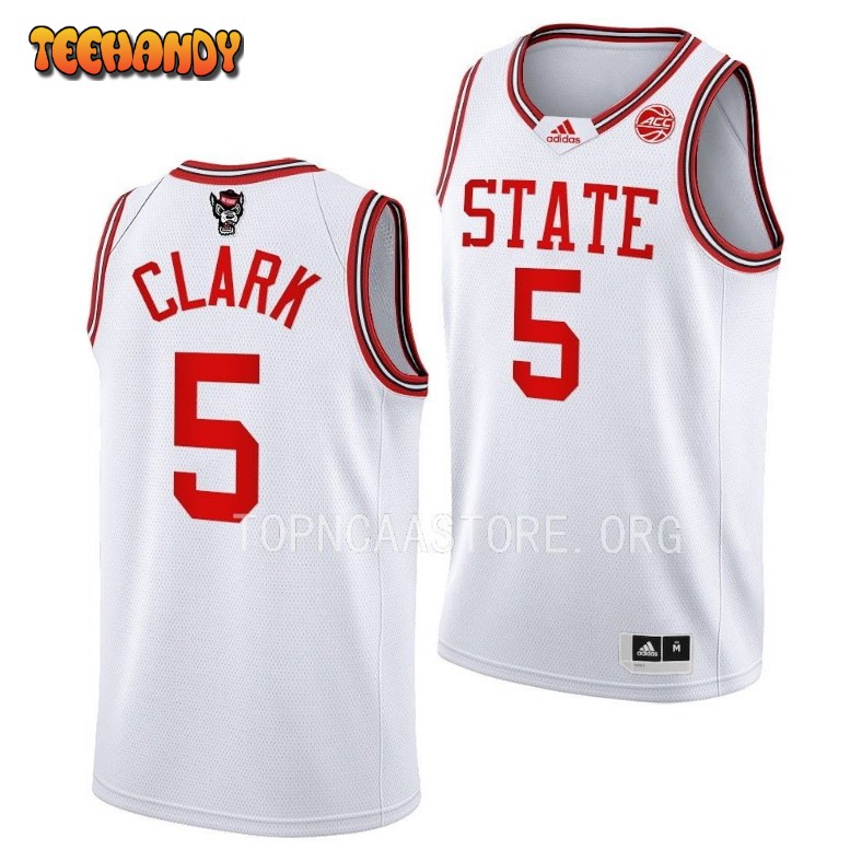 NC State Wolfpack Jack Clark White 1983 Throwback College Basketball Jersey