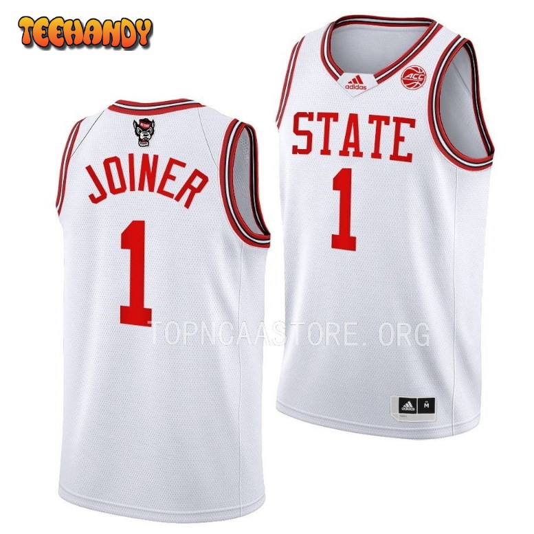 NC State Wolfpack Jarkel Joiner White 1983 Throwback College Basketball Jersey