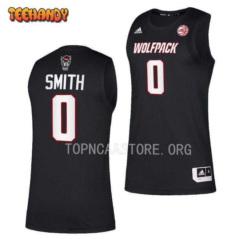 NC State Wolfpack Terquavion Smith 2023 Black College Basketball Jersey