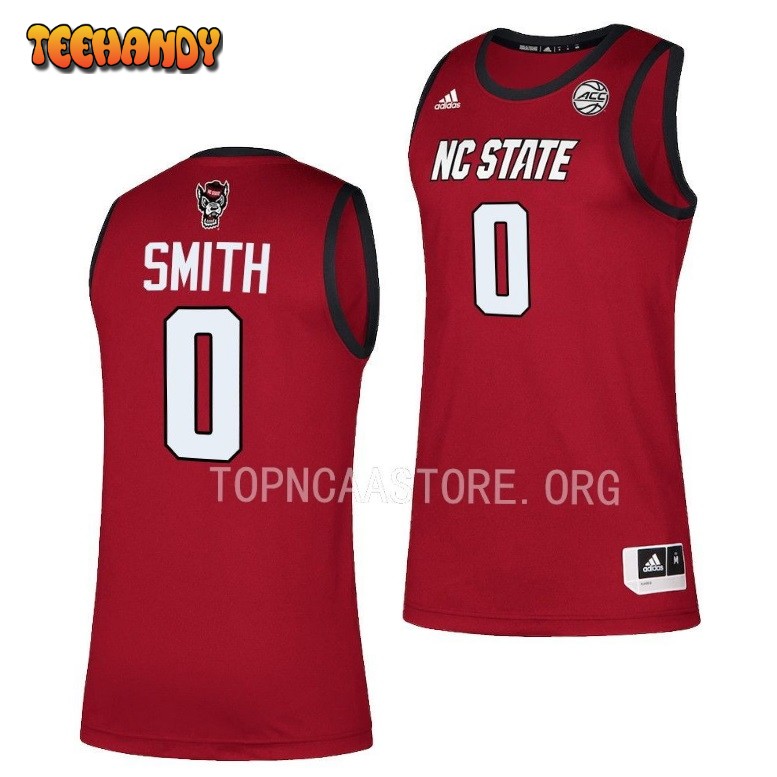 NC State Wolfpack Terquavion Smith 2023 Red College Basketball Jersey