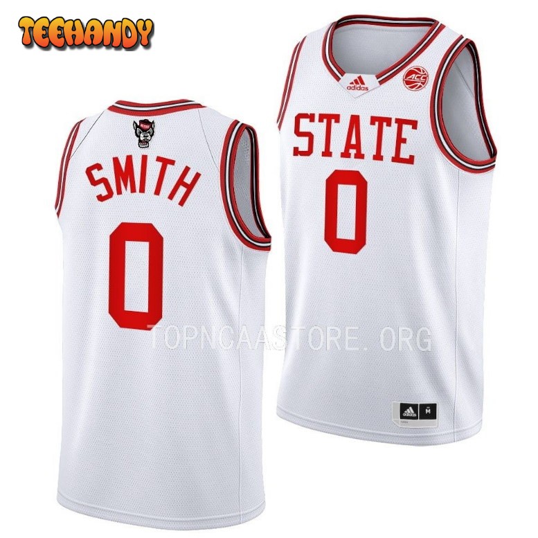 NC State Wolfpack Terquavion Smith White 1983 Throwback College Jersey