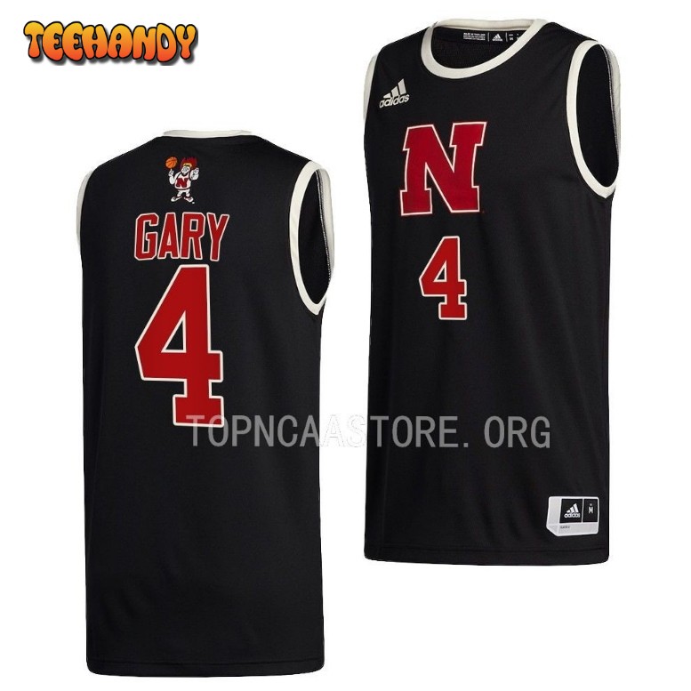 Nebraska Cornhuskers Juwan Gary Black College Basketball Jersey