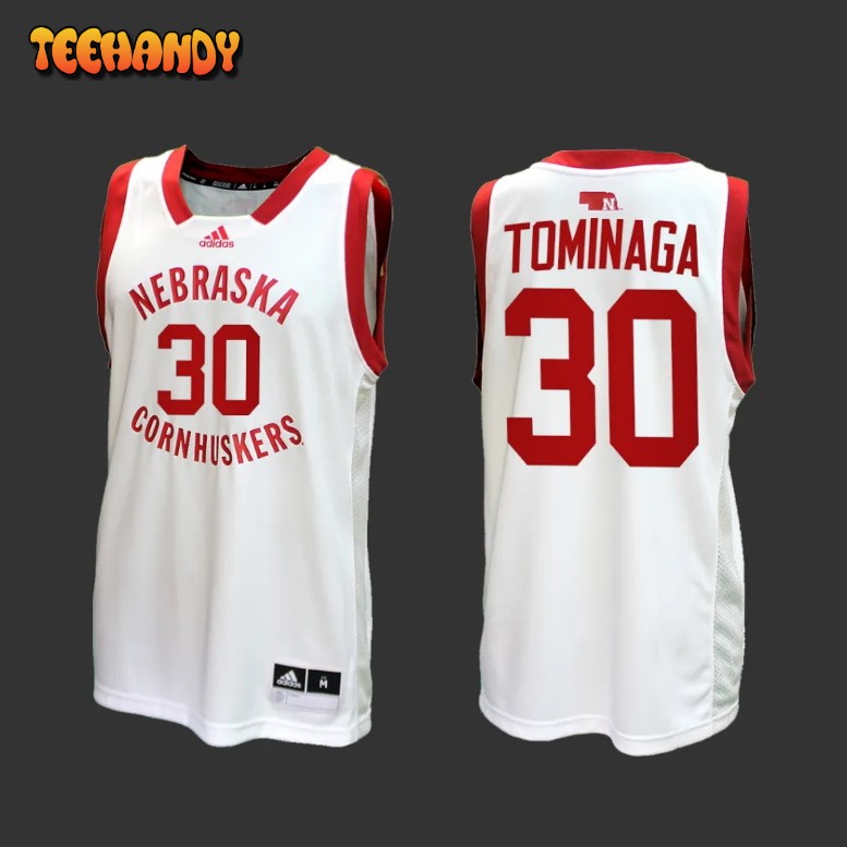 Nebraska Huskers Keisei Tominaga 2022-23 White College Basketball Jersey