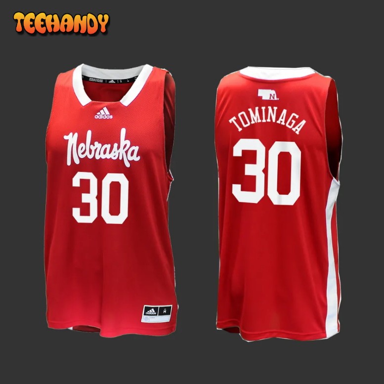 Nebraska Huskers Keisei Tominaga Red Throwback College Basketball Jersey