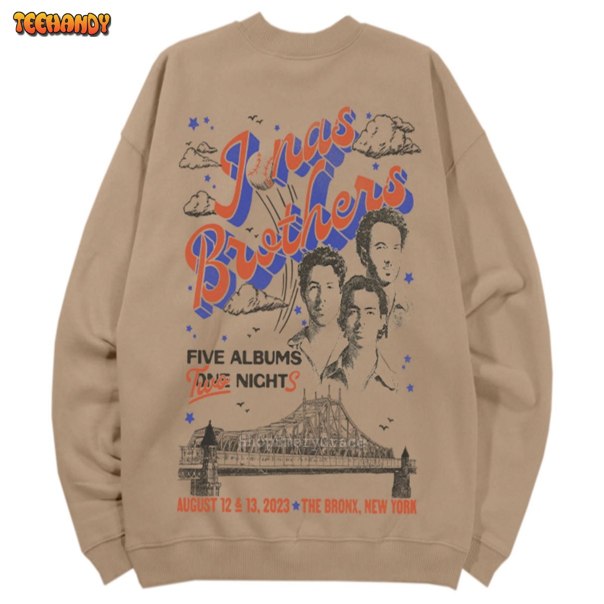 NEW YORK STADIUM Crewneck Sweatshirt, Jonas Brothers T Shirt