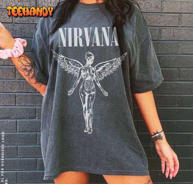 Nirvana Vintage Band Tee In Utero Nirvana Tour 90s Shirt