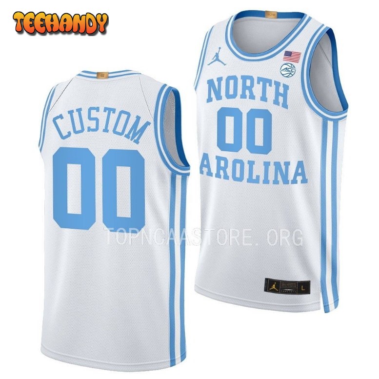 North Carolina Tar Heels Custom 2023 White Elite College Basketball Jersey