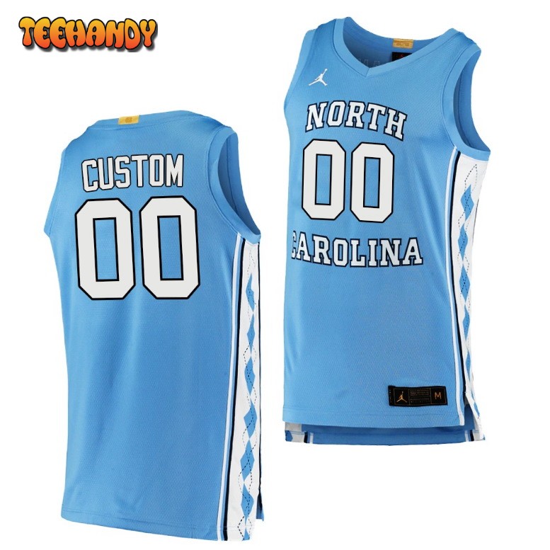 North Carolina Tar Heels Custom Blue Authentic College Basketball Jersey