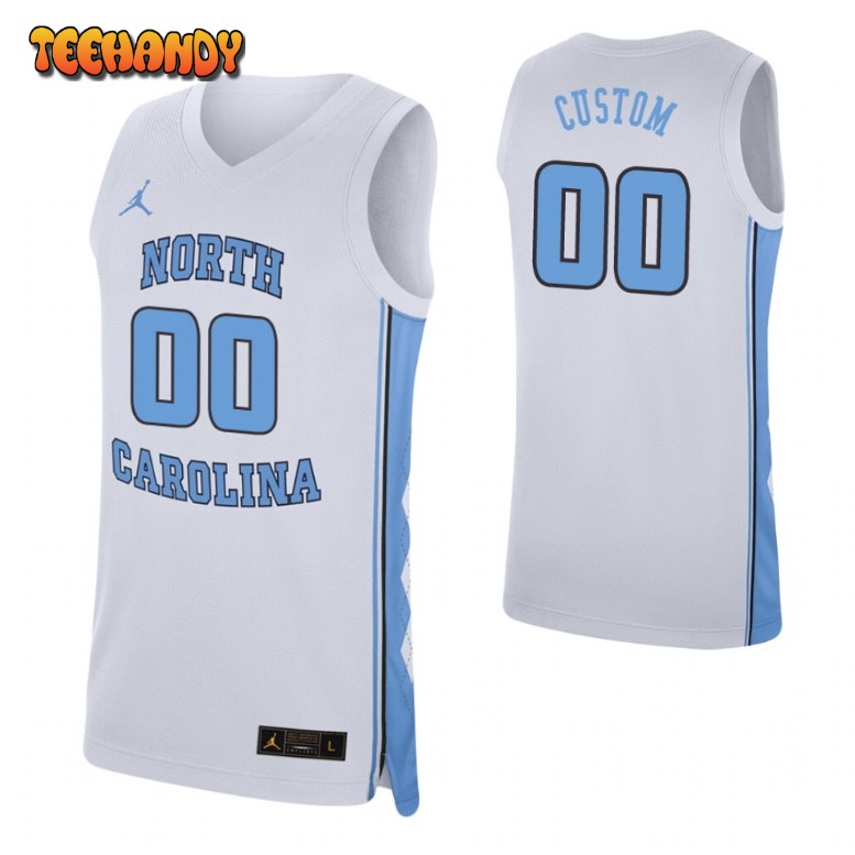 Custom College Basketball Jerseys North Carolina Tar Heels Jersey Name and Number White Throwback