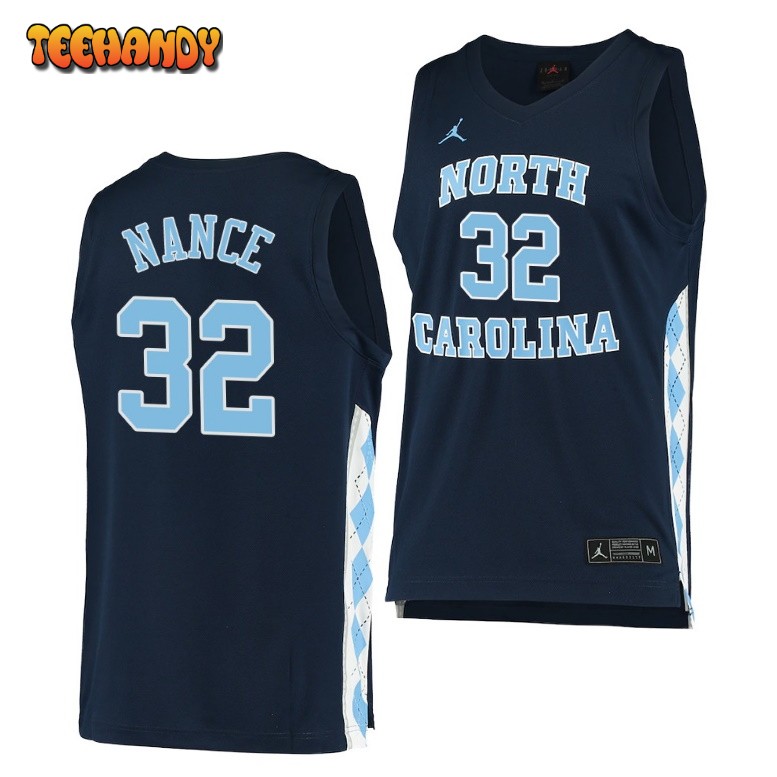 North Carolina Tar Heels Pete Nance Navy Alternate College Basketball Jersey