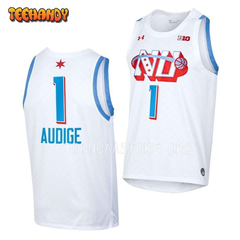 Northwestern Wildcats Chase Audige Chicago’s Own White By the Players Jersey