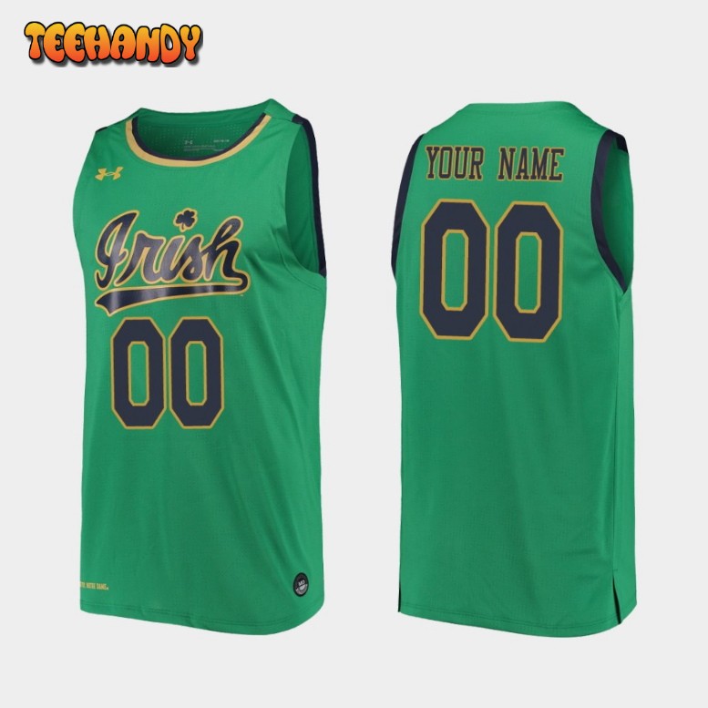 Notre Dame Fighting Irish Custom Green College Basketball Jersey