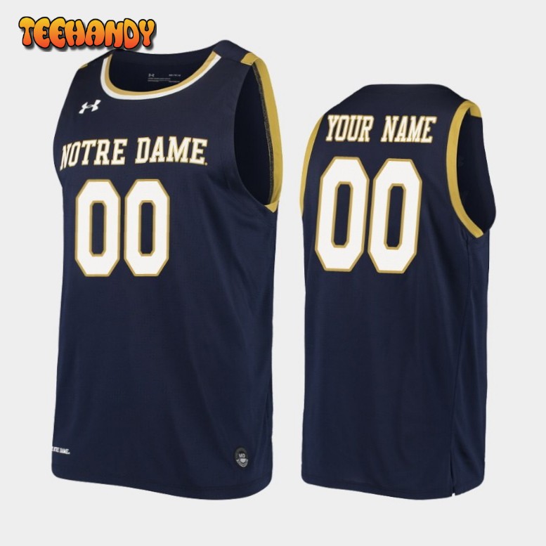 Notre Dame Fighting Irish Custom Navy Replica College Basketball Jersey