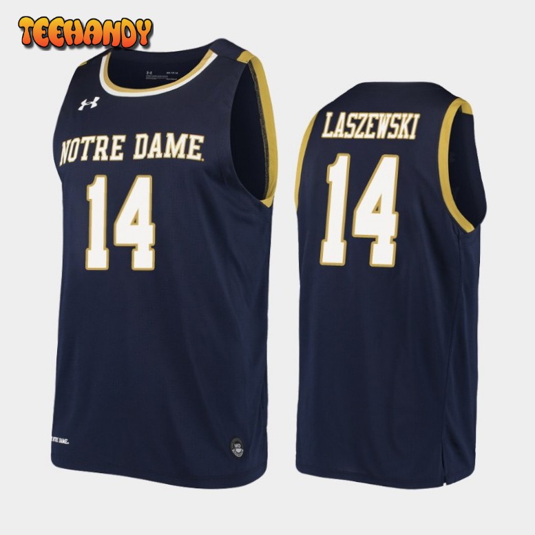 Notre Dame Fighting Irish Nate Laszewski Navy Replica College Basketball Jersey