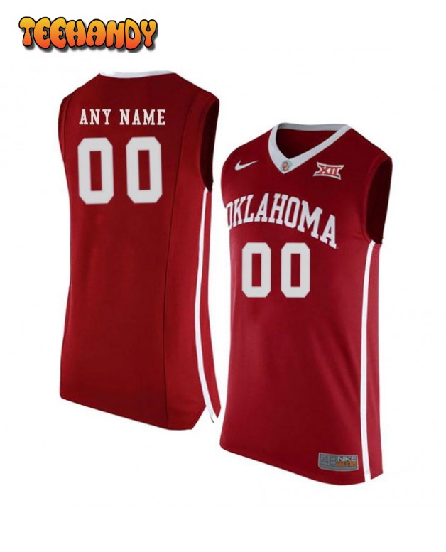 Oklahoma Sooners Custom Red College Basketball Jersey