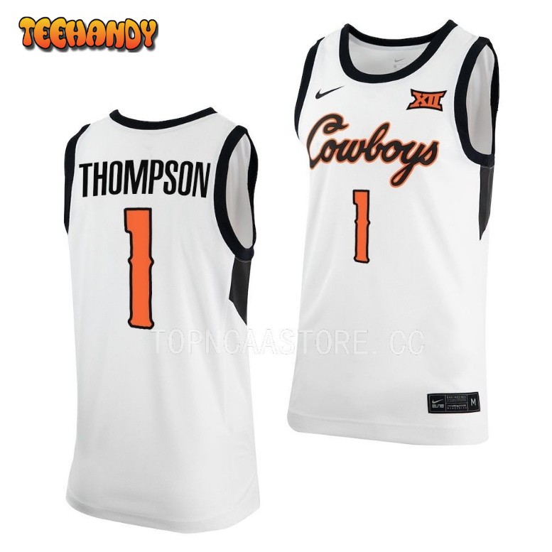 Oklahoma State Cowboys Bryce Thompson White Classic College Basketball Jersey