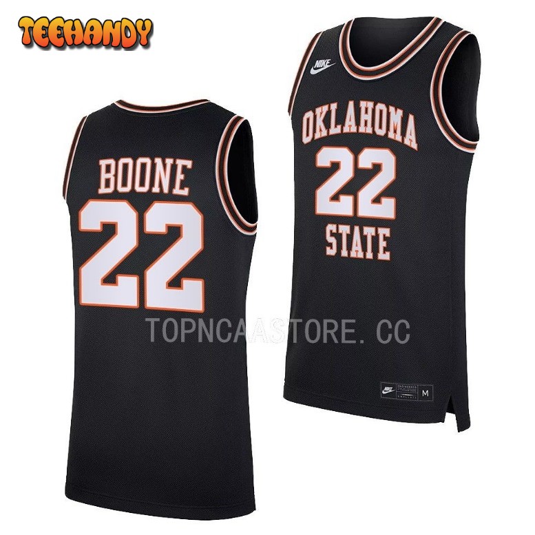 Oklahoma State Cowboys Kalib Boone Black Retro College Basketball Jersey