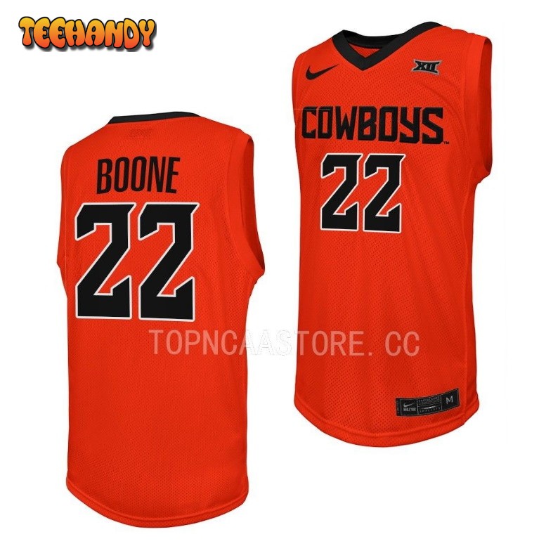 Oklahoma State Cowboys Kalib Boone Orange College Basketball Jersey