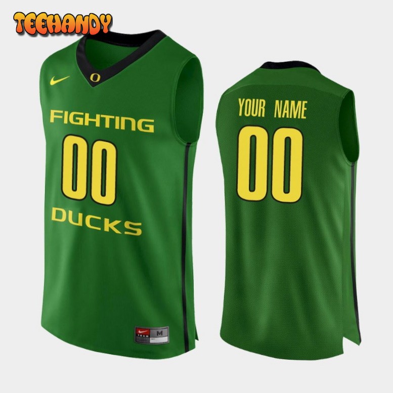 Oregon Ducks Custom Green Authentic College Basketball Jersey