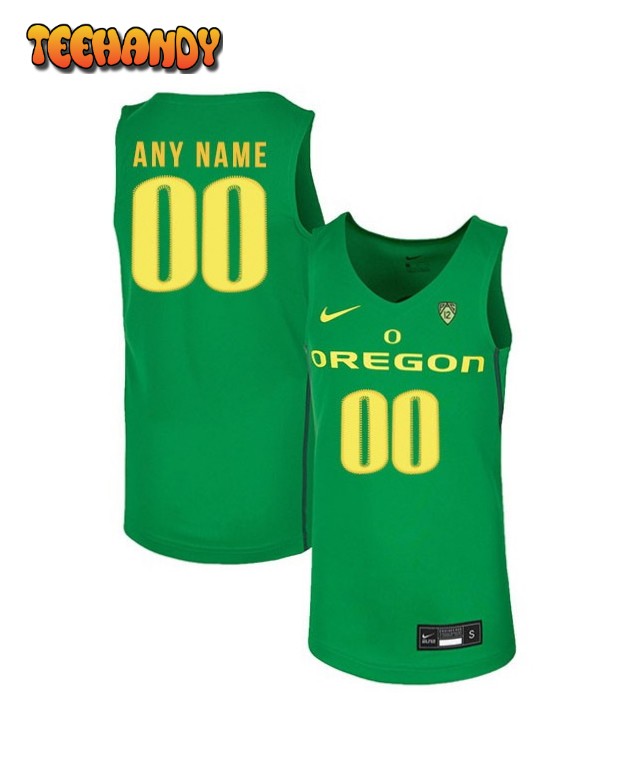 Oregon Ducks Custom Green College Basketball Jersey