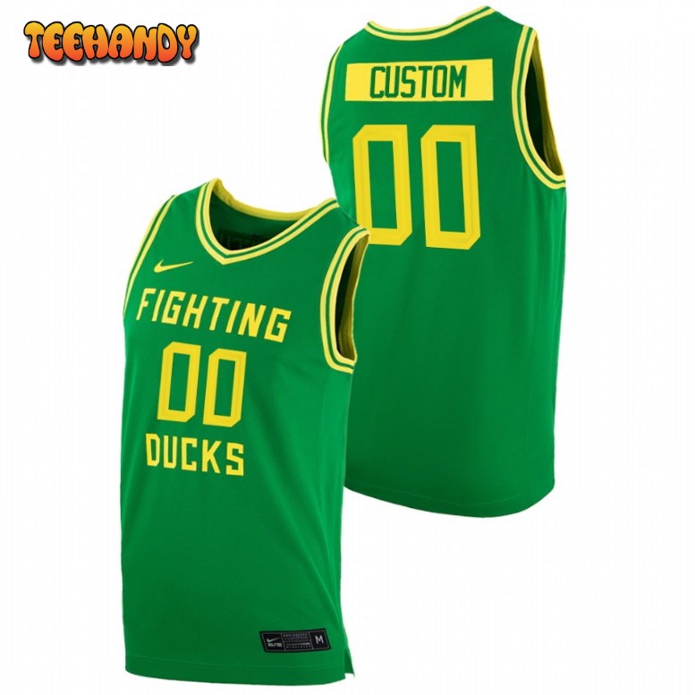 Oregon Ducks Custom Green Replica College Basketball Jersey