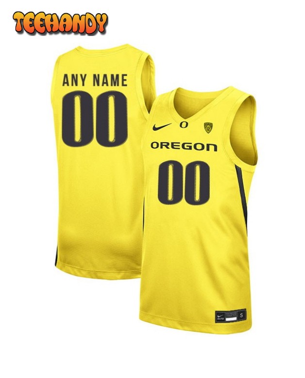 Oregon Ducks Custom Yellow College Basketball Jersey